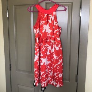 Cute orange halter dress!